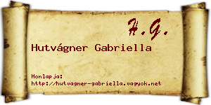 Hutvágner Gabriella névjegykártya