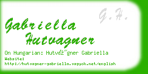 gabriella hutvagner business card